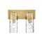 Z-Lite Fontaine 2 Light Vanity, Rubbed Brass & Clear 3035-2V-RB - alternate 8